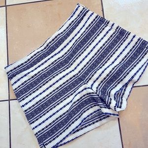 high waist knitted shorts